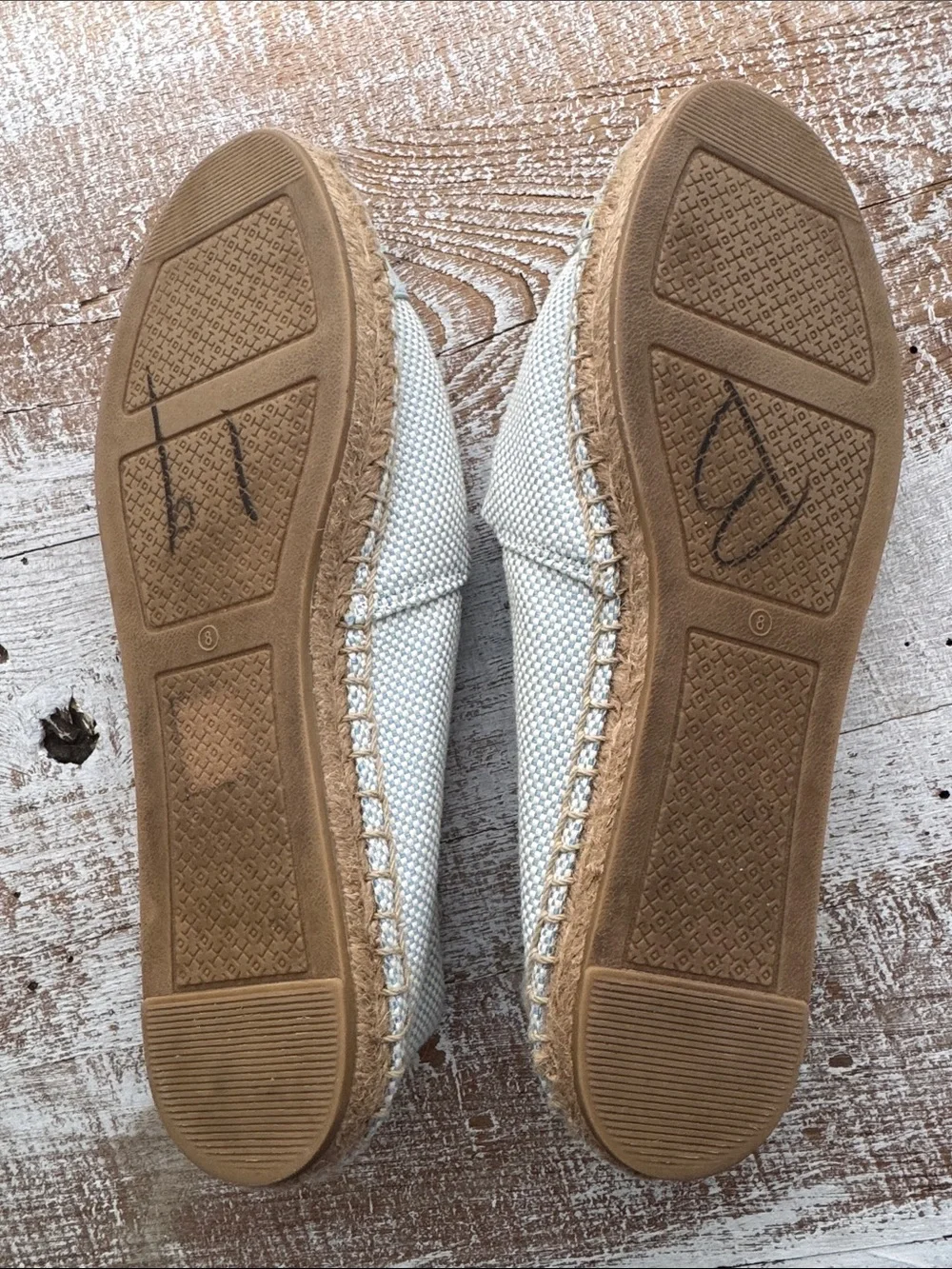 Tory Burch light blue color block espadrilles size 8. Seltzer blue